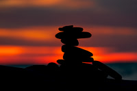ErieScape, Moon, Sunset
