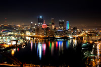 PITTSBURGH at night!!