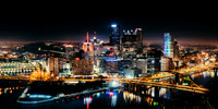 PITTSBURGH at night!!