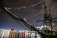 Tall Ships at Night